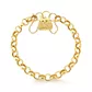 Pulseira De Ouro 18k Elo Português Com Fecho De Bolsa Grande 19cm