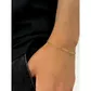Pulseira De Ouro 18k Groumet 3x1 De 3,0mm Com 21cm