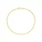Pulseira De Ouro 18k Groumet De 2,3mm Com 20cm