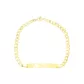 Pulseira De Ouro 18k Groumet De 5mm Com 21cm e Chapa