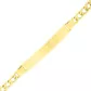 Pulseira De Ouro 18k Groumet De 5mm Com 21cm e Chapa