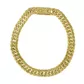 Pulseira De Ouro 18k Groumet Larga De 1 Centímetro Com 15cm