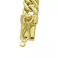 Pulseira De Ouro 18k Groumet Larga De 1 Centímetro Com 15cm