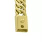 Pulseira De Ouro 18k Groumet Larga De 1 Centímetro Com 22cm