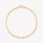 Pulseira De Ouro 18k Piastrine De 1,2mm Com 19cm