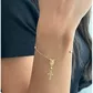 Pulseira De Ouro 18k Terço De Mão Com 17cm
