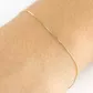 Pulseira De Ouro 18k Veneziana De 0,6mm Com 18cm