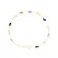 Pulseira De Ouro 18k Zircônias Ovais Com 18cm