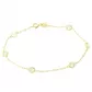 Pulseira Infantil De Ouro 18k Cartie Com Zircônias