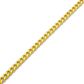 Pulseira De Ouro 18k Groumet De 7,5mm Com 15cm