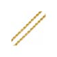 Corrente De Ouro 18k Corda De 2,1mm Com 60cm