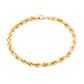 Pulseira De Ouro 18k Corda De 4,2mm Com 19cm