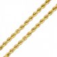 Corrente De Ouro 18k Corda De 3,7mm Com 50cm