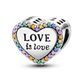 Berloque De Prata 925 Love is Love