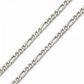 Corrente De Prata 925 Groumet 3x1 De 1,2mm Com 45cm
