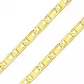 Corrente De Ouro 18k Piastrine De 2,3mm Com 50cm
