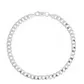 Pulseira De Prata 925 Groumet De 5,5mm Com 21,5cm