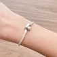 Pulseira De Prata 925 Berloques Coração Com 17Cm