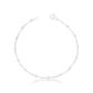 Tornozeleira De Prata 925 Veneziana Com Bolinhas De 2,5mm Com 26cm