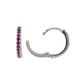 Brinco De Prata 925 Argola Com Detalhes Rosas G