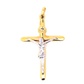 Pingente De Ouro 18k Crucifixo Com Cristo 45mm