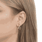Brinco De Ouro 18k Argola Bela G