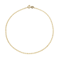 Tornozeleira De Ouro 18k Piastrine De 1,6mm Com 24cm