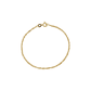Pulseira De Ouro 18k Singapura De 1,1mm Com 17cm 