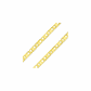 Corrente De Ouro 18k Piastrine De 2,0mm Com 50cm