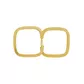 Brinco De Ouro 18k Argola Quadrada plus M