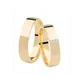 Par De Aliança Casamento De Ouro 18k Com 5mm e Diamantes
