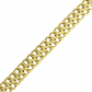 Pulseira De Ouro 18k Lacraia De 5mm Com 19cm