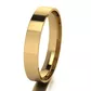 Aliança Individual De Ouro 18k Quadrada Com 4mm