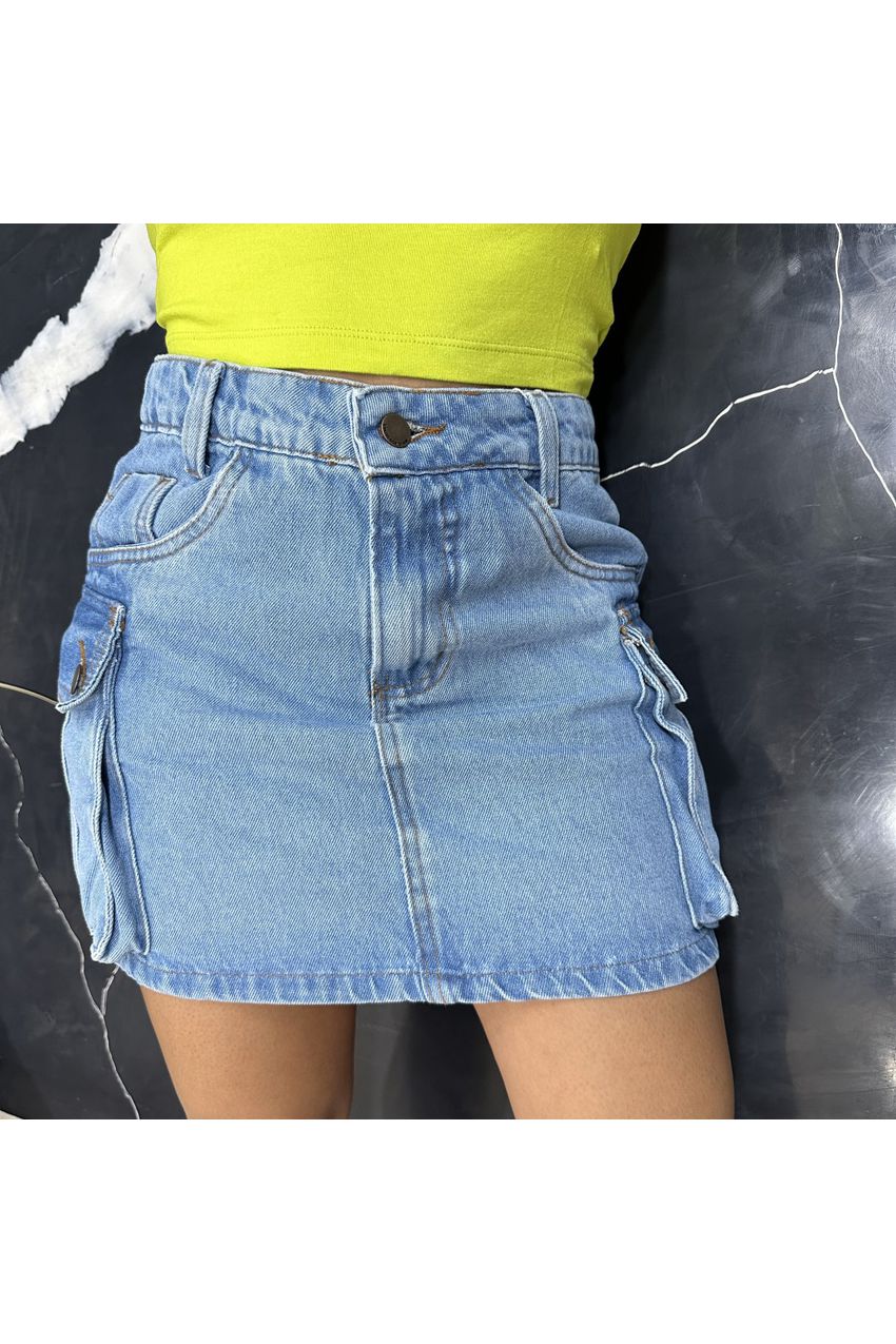 Saia Jeans Cargo ANNY - Oba Fashion