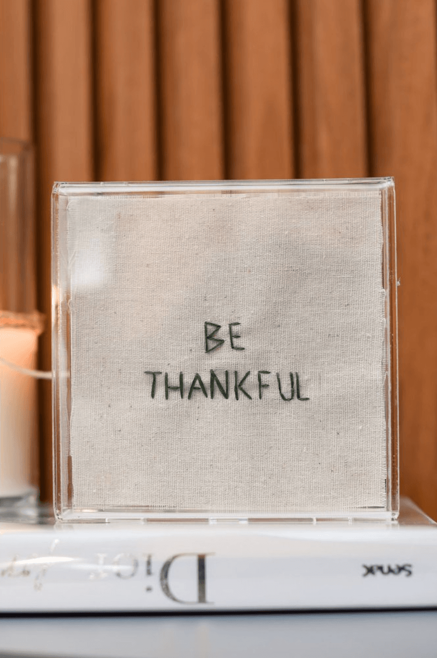 Quadro Acrílico Be Thankful - Mandi