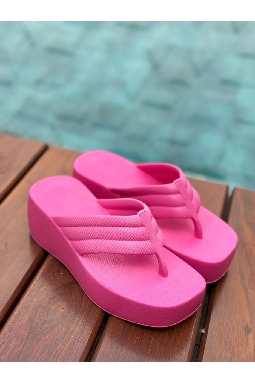 Anabela Tamanco 8 cm Super Leve e Macio_100- Rosa - CATALOGO DE MODELOS