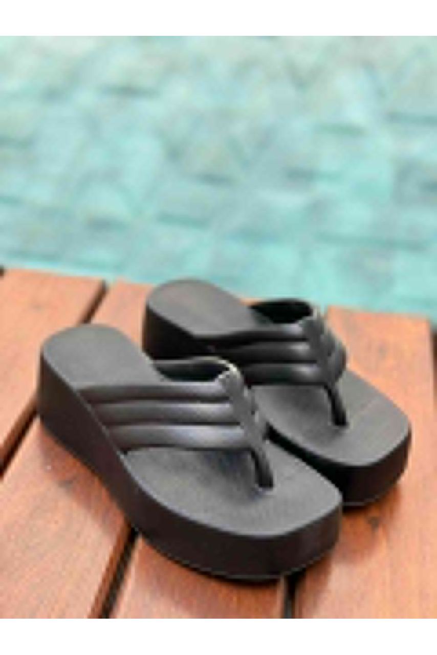 Anabela Tamanco 8 cm Super Leve e Macio_100- Preto - CATALOGO DE MODELOS
