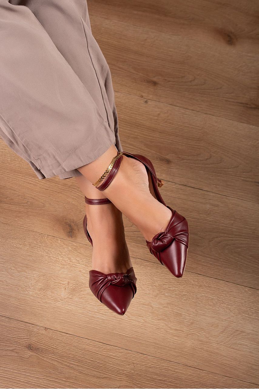 Scarpin Nó salto 2 cm_249- Marsala - CATALOGO DE MODELOS