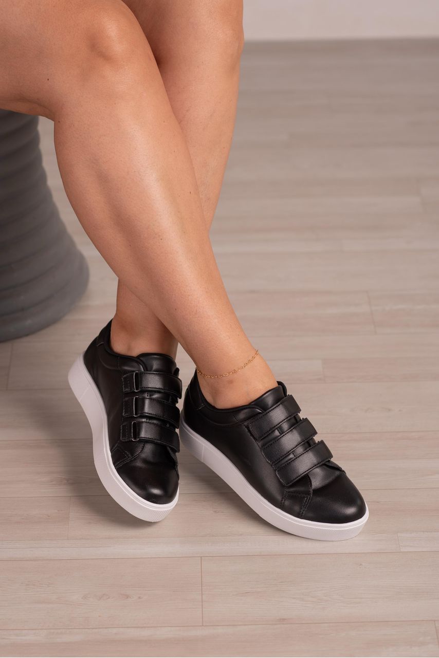 Tênis Velcro Mega Confortável_3114- Preto - CATALOGO DE MODELOS