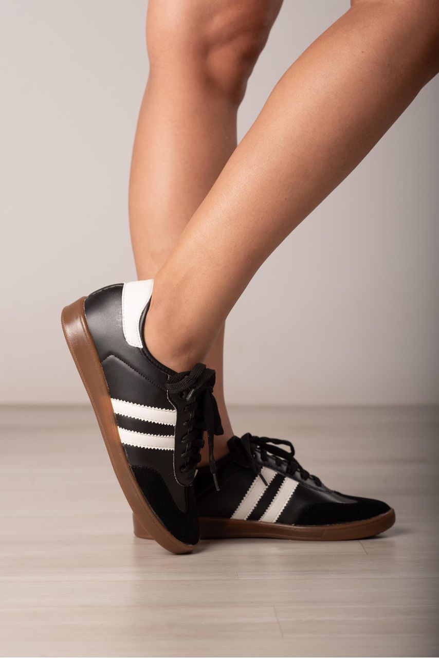Tênis Básico J-SB534_3137- Preto/ Branco - CATALOGO DE MODELOS