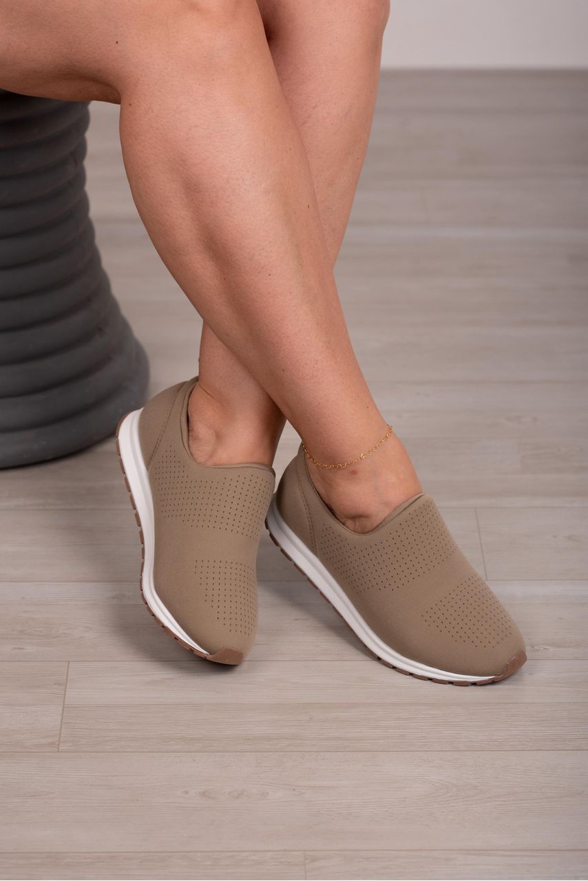 Tênis Slip On Tecido_3219- Cinza - CATALOGO DE MODELOS