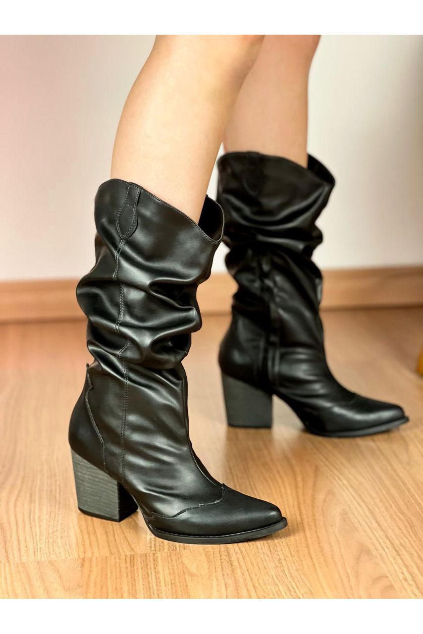 Bota Coutry 7 cm_3238- Preto - CATALOGO DE MODELOS