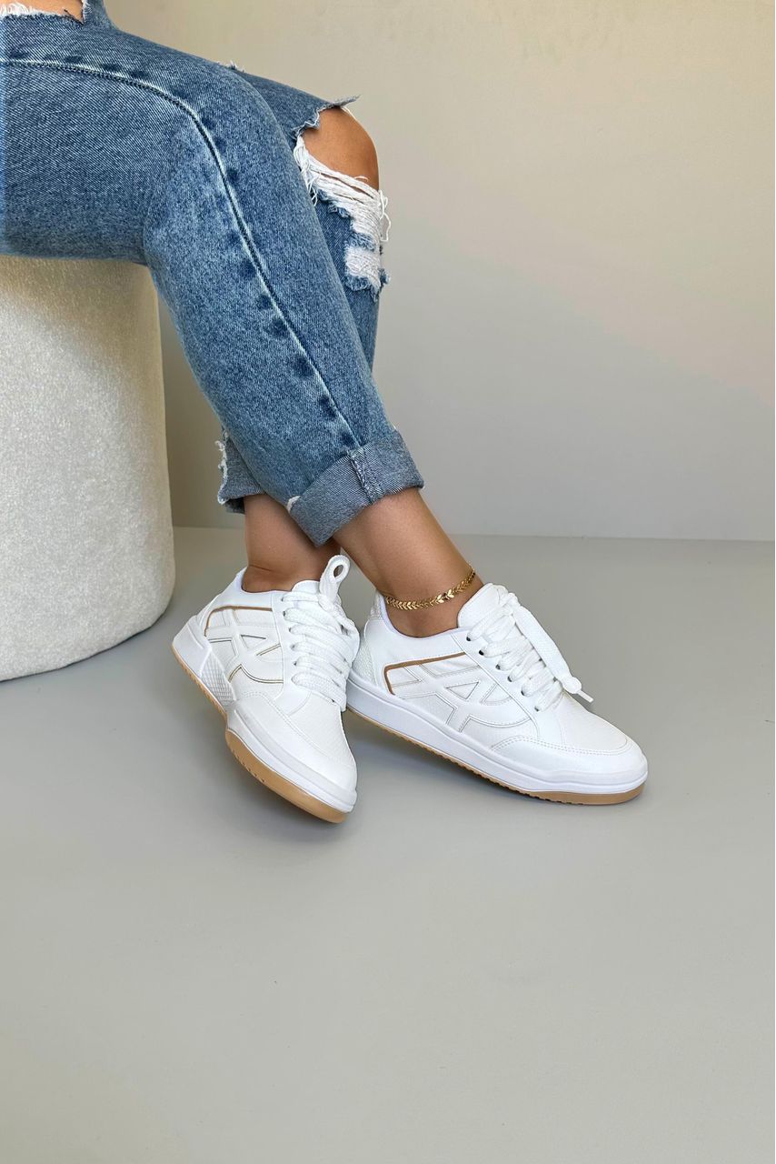 Tênis Luxo A11510_3304- Branco - CATALOGO DE MODELOS