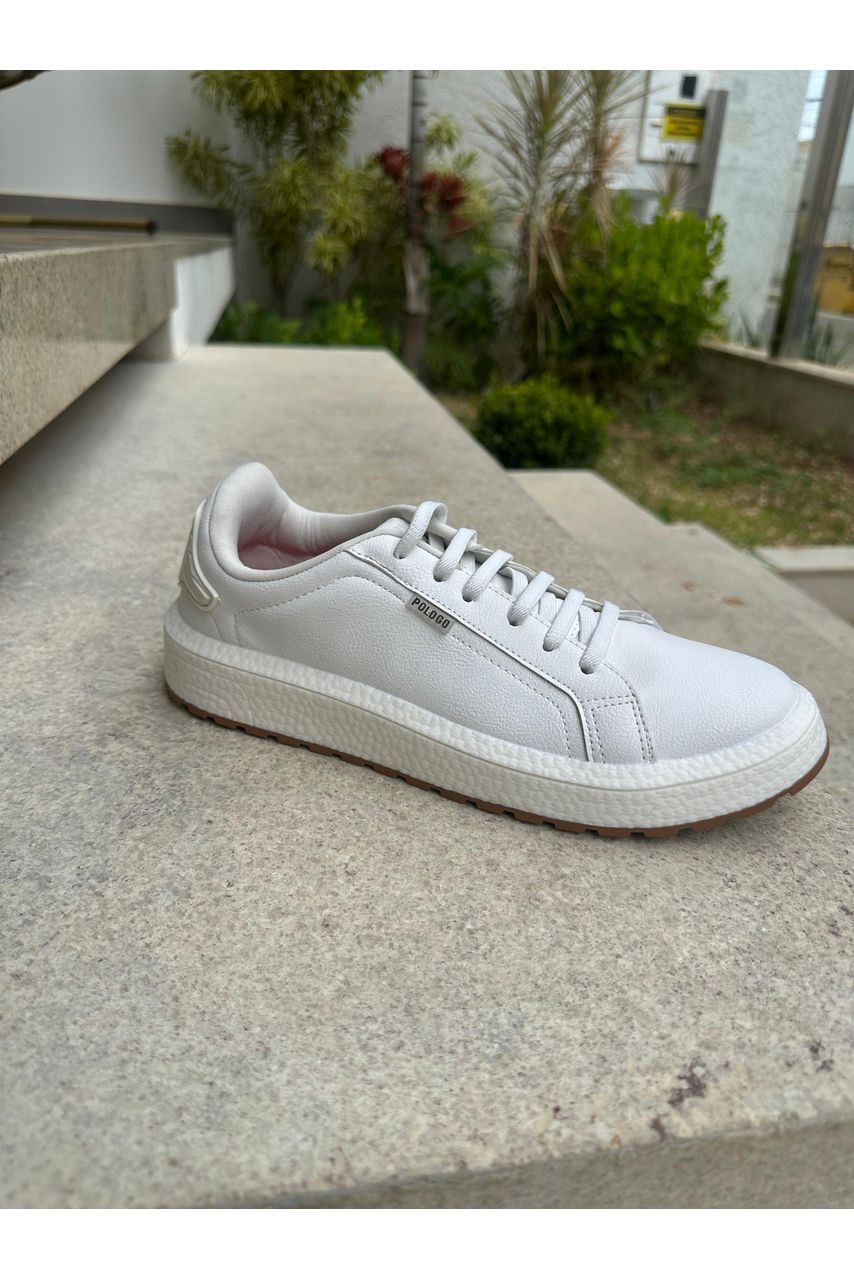 Tênis Casual Davi_3329- Branco - CATALOGO DE MODELOS