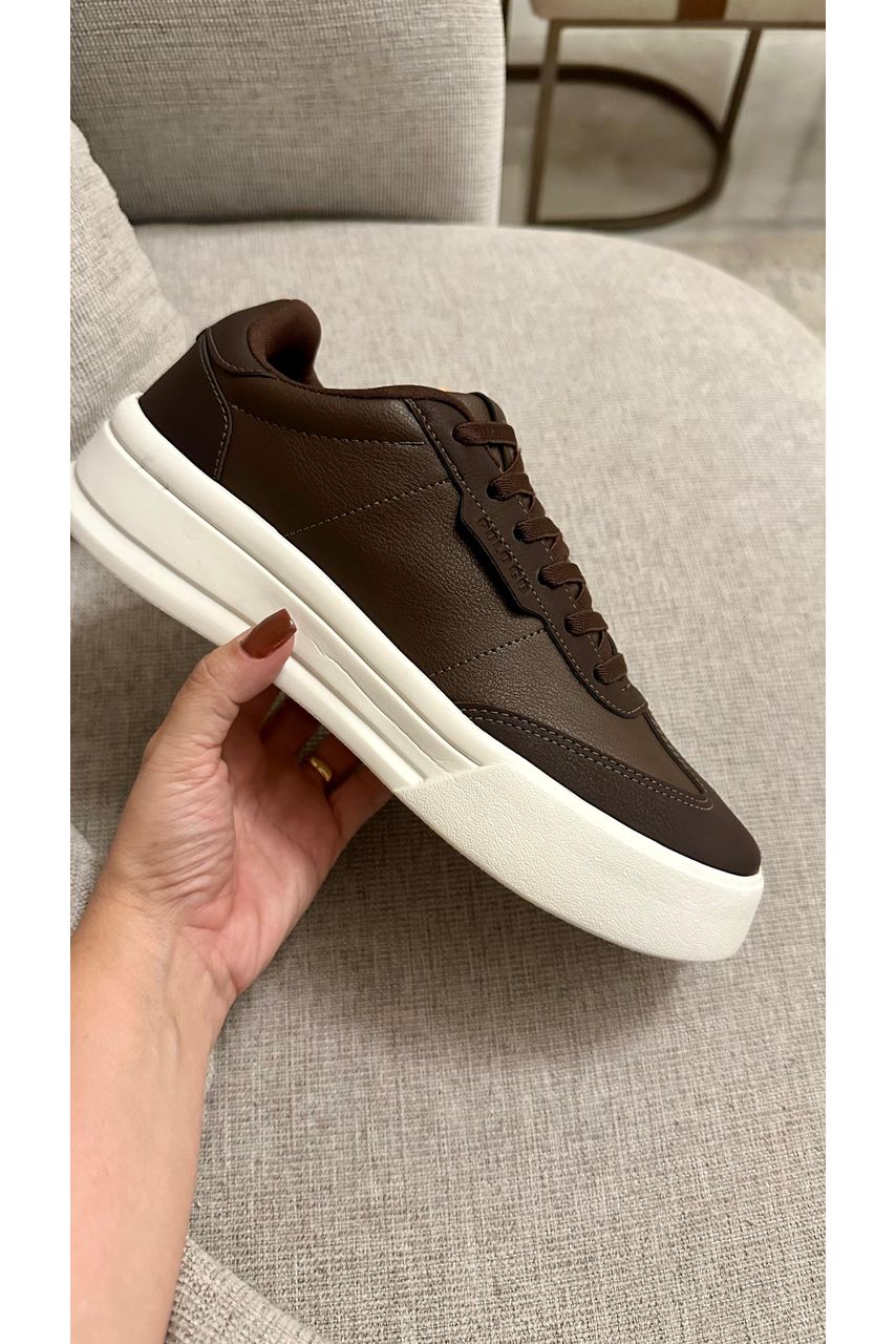 Tênis Casual Sam_3333- Marrom - CATALOGO DE MODELOS