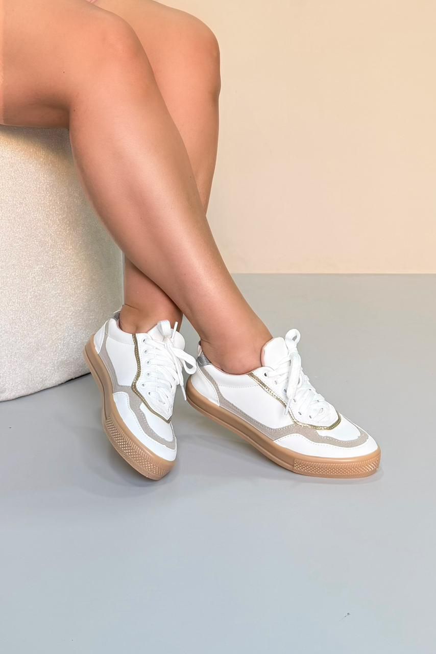 Tênis Mega Confortável Viés Color Sola Caramelo_33... - CATALOGO DE MODELOS