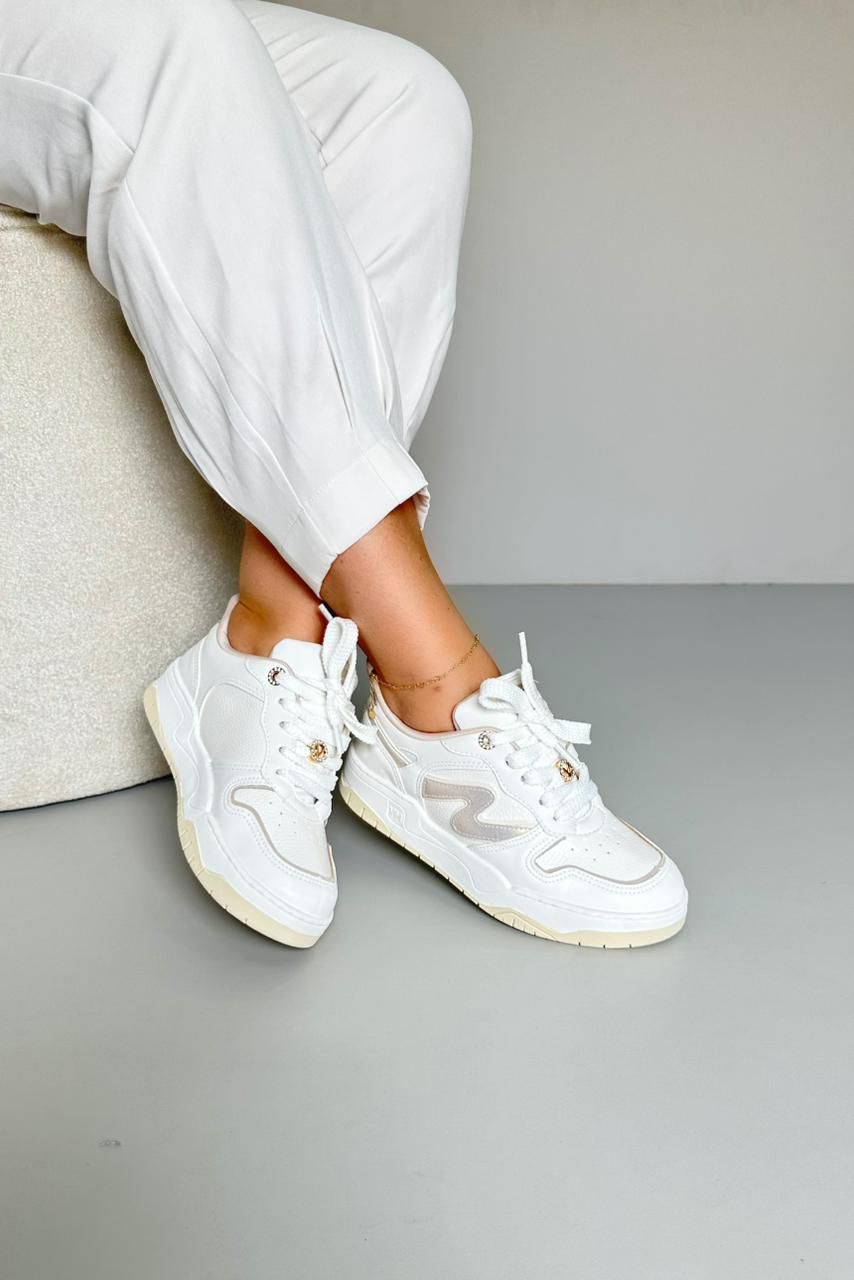 Tênis Original Via Marte 276002_3384- Branco/ Ouro - CATALOGO DE MODELOS