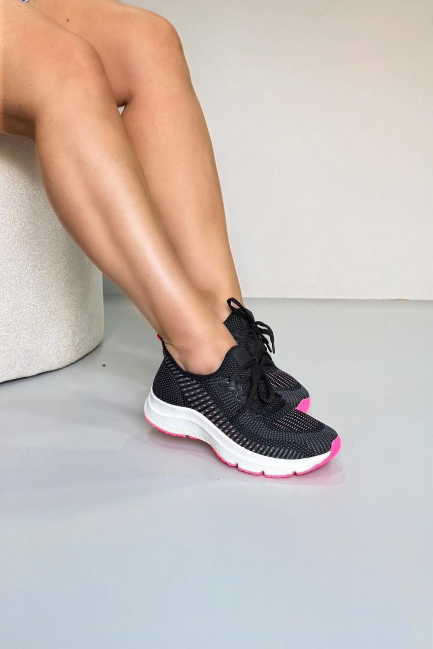 Tênis Academia SK1490_602- Preto/Pink - CATALOGO DE MODELOS