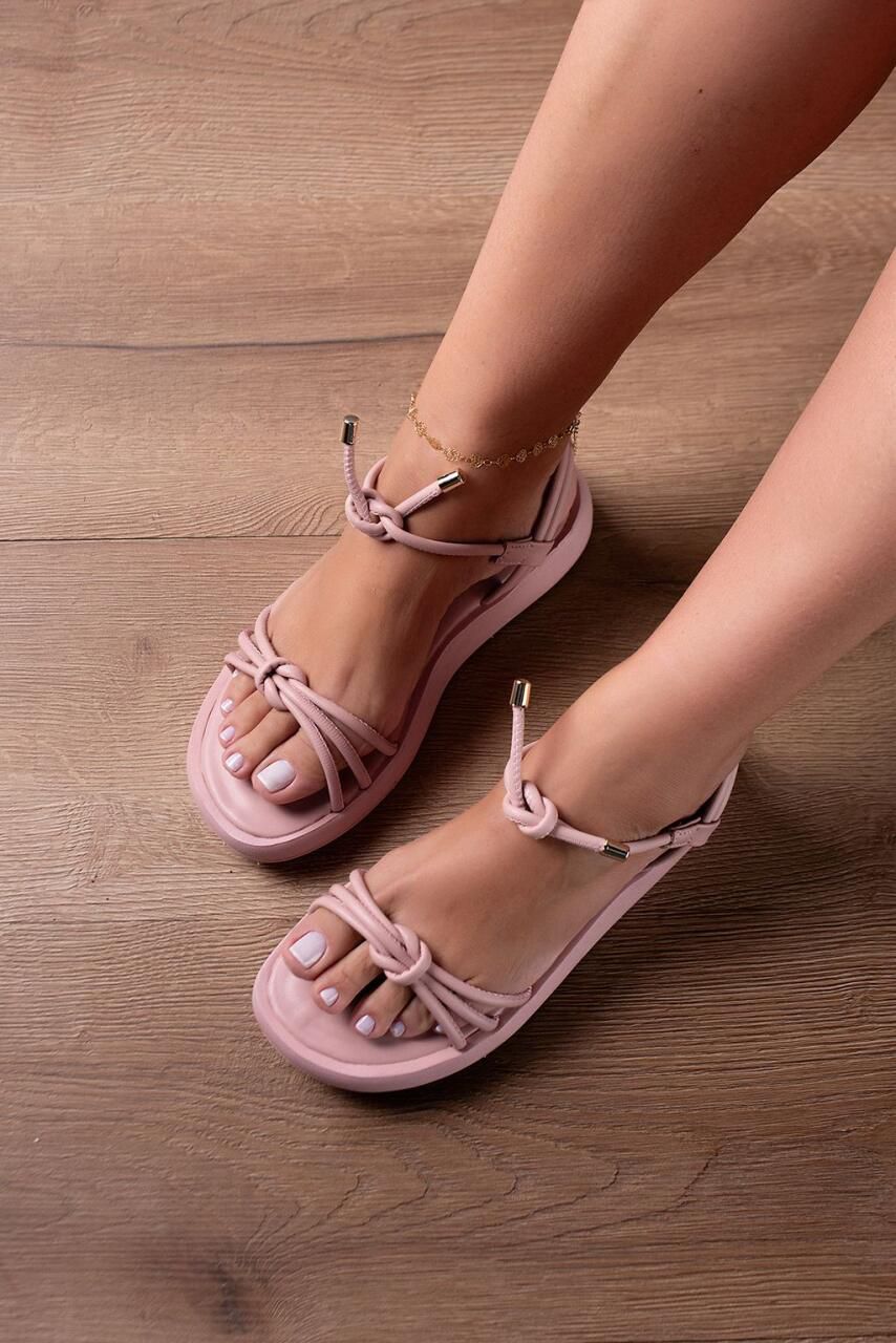 SANDÁLIA FLAT TIRAS MINIMALISTA NÓ SUPER LEVE_1949... - CATALOGO DE MODELOS