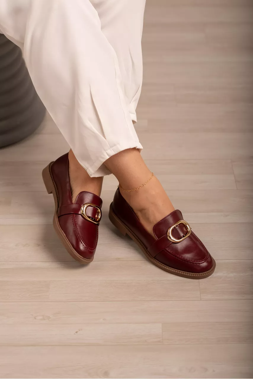 Mocassim Fivela Oval_3207- Marsala - CATALOGO DE MODELOS